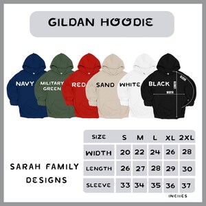 a white and red hoodie is shown with the names of the hoodies