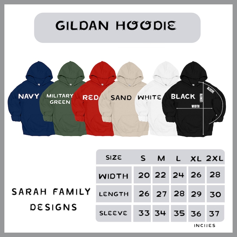 a white and red hoodie is shown with the names of the hoodies