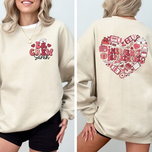 Heart Emergency Department Shirt, Custom ER Crew Sweatshirt, Custom ER Shirt, Gift For Nurse, Emergency Room, Emergency Department Gift image 6