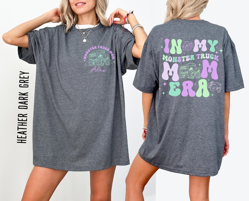 Custom Monster Truck Mom Shirt, In My Monster Truck Mom Era Tee, Boy Mom Shirt, Race Day Mom Shirt, Monster Jam Mom Gift image 11