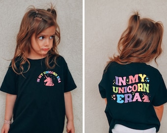 In My Unicorn Era Shirt, Unicorn Gift, Mythical Creature Shirt, Funny Fantasy Animal Gift, Retro Kids Shirt, Mama's Little Girl Shirt