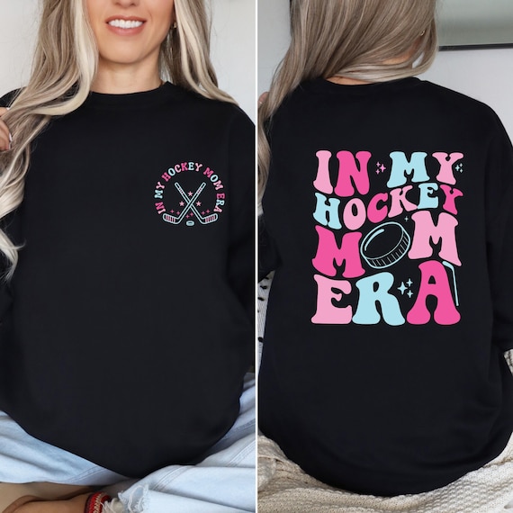 In My Hockey Mom Era Shirt, Hockey Mom Sweater, Hockey Season Shirt, High School Hockey, Hockey Mom Gift, Game Day Sweatshirt, Sports Mom