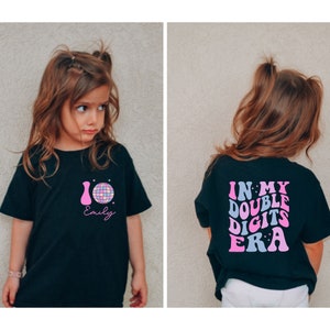 Custom In My Double Digits Era Shirt, 10th Birthday Shirt, In My Birthday Era Gift, 10 Year Old Birthday, Double Digits Era Shirt, Cute Gift
