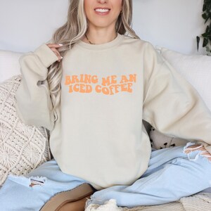 Bring Me Iced Coffee Shirt, Iced Coffee Sweatshirt, Iced Coffee T-Shirt, Iced Coffee Lover Shirt, Coffee Shirt, Barista gift afbeelding 3