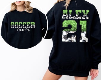 Custom Soccer Mom Shirt, Game Night, Soccer Mama Sweatshirt, Sports Mom Gifts, Game Day Shirt, Soccer Mom Sweat, Gift For Soccer Mom