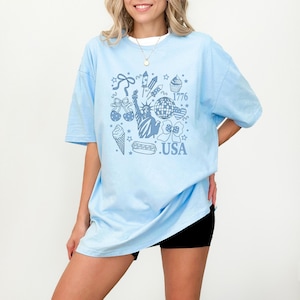 USA Shirt, Party in USA Shirt, Retro American Shirt, Cute 4th Of July Sweatshirt, Patriotic Shirt, Independence Day Tee, 4th Of July Tee