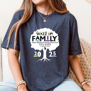 Personalized Family Reunion Shirt, Wazz Up Family Vacation, Family Vacation Matching Shirts, Funny Matching Family Shirts, Reunion Trip Tee