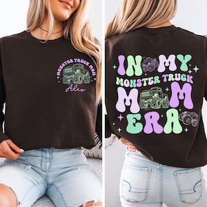 Custom Monster Truck Mom Shirt, In My Monster Truck Mom Era Tee, Boy Mom Shirt, Race Day Mom Shirt, Monster Jam Mom Gift image 10