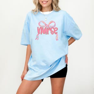 Nurse Coquette Shirt, Coquette Nurse Sweatshirt, Nurse Appreciation Gift, Nurse Bow Shirt, Nurse Shirt, Gift for Nurse, Nurse Grad Gifts