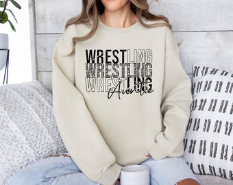 Wrestling Auntie Shirt, Leopard Tee, Retro Aunt Tee, Sports Aunt Shirt, Aunt Game Day Shirt, Gift for Auntie, Game Vibes Tee, Sports Season