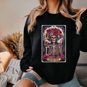 The Nail Tech Tarot Card Shirt, Nail Technician Skeleton Shirt, Funny Nail Boss Gift, Nail Artist Shirt, Witchy Tarot Card, Nail Tech Boss
