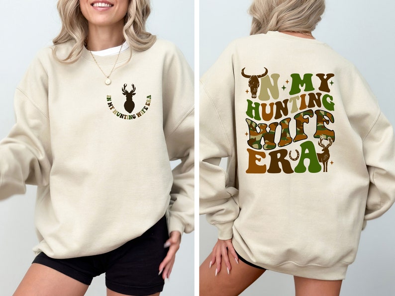 In My Hunting Wife Era Shirt, Hunter Wife Tee, Deer Season Shirt, Hunting Season Shirt, Funny Husband Shirt, Hunting Wife Era Shirt image 1