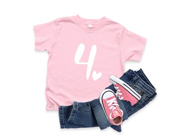 4th Birthday Shirt, 4th Birthday, 4th Birthday Gift, 4th Birthday Gift For Girl, FOURTH, 4th Birthday Shirt, BirthdayGirlShirt,YOUTH,TODDLER