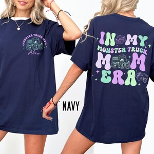 Custom Monster Truck Mom Shirt, In My Monster Truck Mom Era Tee, Boy Mom Shirt, Race Day Mom Shirt, Monster Jam Mom Gift image 5
