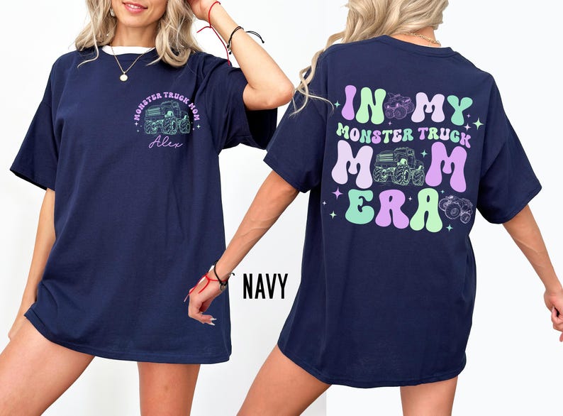 Custom Monster Truck Mom Shirt, In My Monster Truck Mom Era Tee, Boy Mom Shirt, Race Day Mom Shirt, Monster Jam Mom Gift image 5