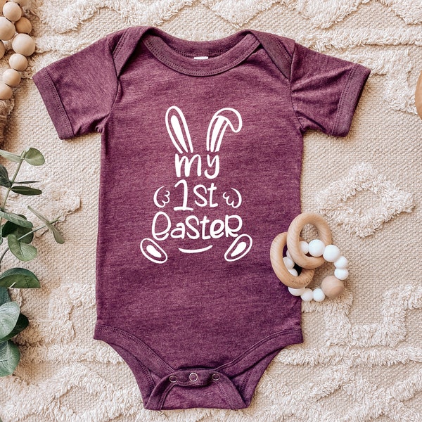 My First Easter baby girl, First Easter Outfit, Easter Bunny Outfit, Easter shirt, My first easter gift idea, Cute Easter Baby Gift