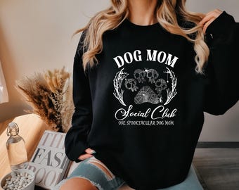 Halloween Dog Mom Shirt, Dog Mama Gift, Dog Lover T-shirts, Dog Mama Shirt, Pet Lover Shirts, Halloween Dog Lover Gift, Social Club Shirt