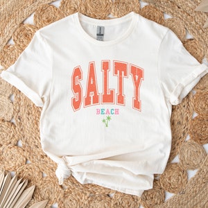 Salty Beach Shirt, Trendy Summer Gift, Salty Summer Shirt, Beach Shirt, Palm Summer T-Shirt, Summer Vibes Tee, Trendy Summer Vibes Shirt