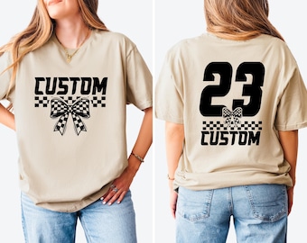 Personalized Racing Shirt, Motocross Tee, Funny Pit Crew Shirt, Pit Sweatshirt, Pit Crew Checkered Tee, Race Team Shirt, Racing Sweatshirt