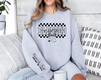 Blessed Nurse Sweatshirt, Funny Nurse Life Hoodie, Medical Staff Graphic Top, Healthcare Worker Sweatshirt, Gift For RN CNA LPN