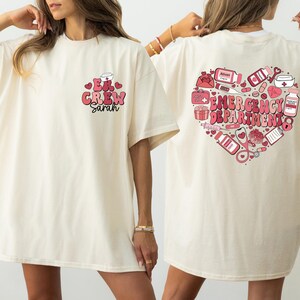 Heart Emergency Department Shirt, Custom ER Crew Sweatshirt, Custom ER Shirt, Gift For Nurse, Emergency Room, Emergency Department Gift image 2