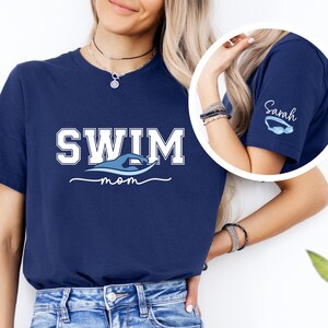 Personalized Swim Mom Shirt, Shirt for swim mom, Custom Swim Mom Shirt, Swim Mom T-Shirt, Sports Mom Tee, Customized Swim Mom Gift