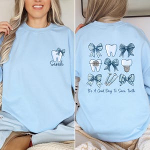 Personalization Dental Shirt, Good Day to Save Teeth, Dentist Gift, Dental Hygiene, Dental Assistant, Dental Student Shirt, Gift for Dentist