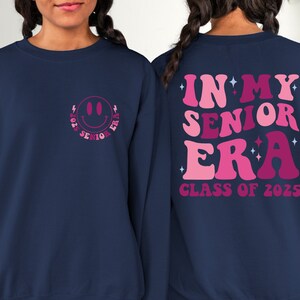 In My Senior Era Shirt, Class of 2025 Tee, Senior 2025 Shirt, Gift for Senior, 2025 Graduation Gift, High School Tee, College Matching Shirt zdjęcie 3