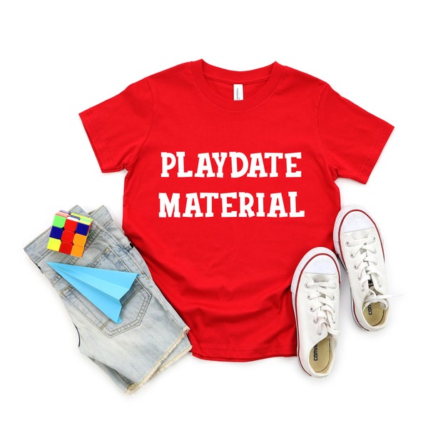 Playdate Material Shirt, Boys Valentines Shirt, Hipster Toddler Shirt, Baby Boy Valentines Day Outfit, Toddler Boy Valentine Shirt