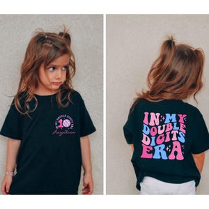 Personalized In My Double Digits Era Shirt, 10th Birthday Shirt, In My Birthday Era Gift, 10 Year Old Birthday Outfit, Double Digits Era