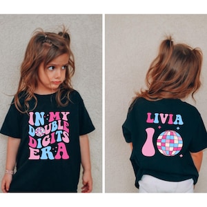Custom In My Double Digits Era Shirt, 10th Birthday Shirt, In My Birthday Era Gift, 10 Year Old Birthday, Double Digits Era Shirt, Cute Gift