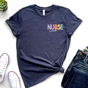 Chemise d'infirmière personnalisée, chemise d'infirmière personnalisée, chemise d'infirmière, chemise d'infirmière, t-shirt école d'infirmières, t-shirt d'infirmière, cadeau pour infirmière, super héros, chemise de vie d'infirmière
