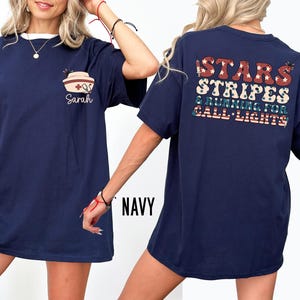 Stars Stripes Running For Call Night, 4th of July Nurse Shirt, Emergency Room Tech Gift, ER Nurse Shirt, Emergency Nurse, Medical Assistant