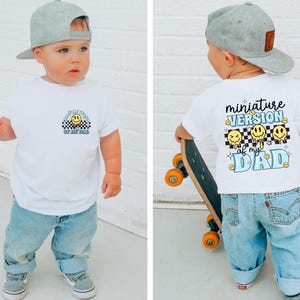 Miniature Version Of My Dad Shirt, Boy Kid Shirt, Retro Style Boy, Son Shirt, Kids Retro Shirt, Toddler Gifts, Funny Shirt, Gift for Kids