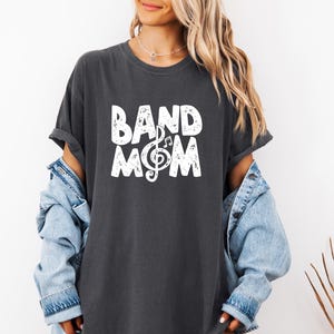 Band Mom Comfort Colors Shirt, Gift For Her, Band Mom Life, School Band Mom Shirt, Gift for Band Mom, Marching Band Mom Gift, Mom Shirts