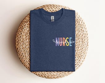 Personalized Nurse Stethoscope Shirt, Custom Nurse Shirt, Nurse Shirt, Nursing School Tee, Nurse Tee, Gift For Nurse, Super Hero