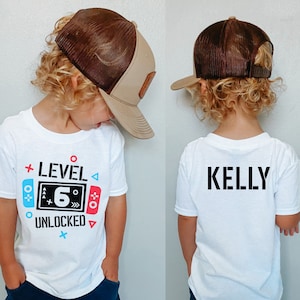 Custom Gamer Birthday Boy Shirt, Personalized Birthday Shirt, Video Game Shirt, Birthday Boy Shirt, Birthday Party Shirt, Matching Family Te