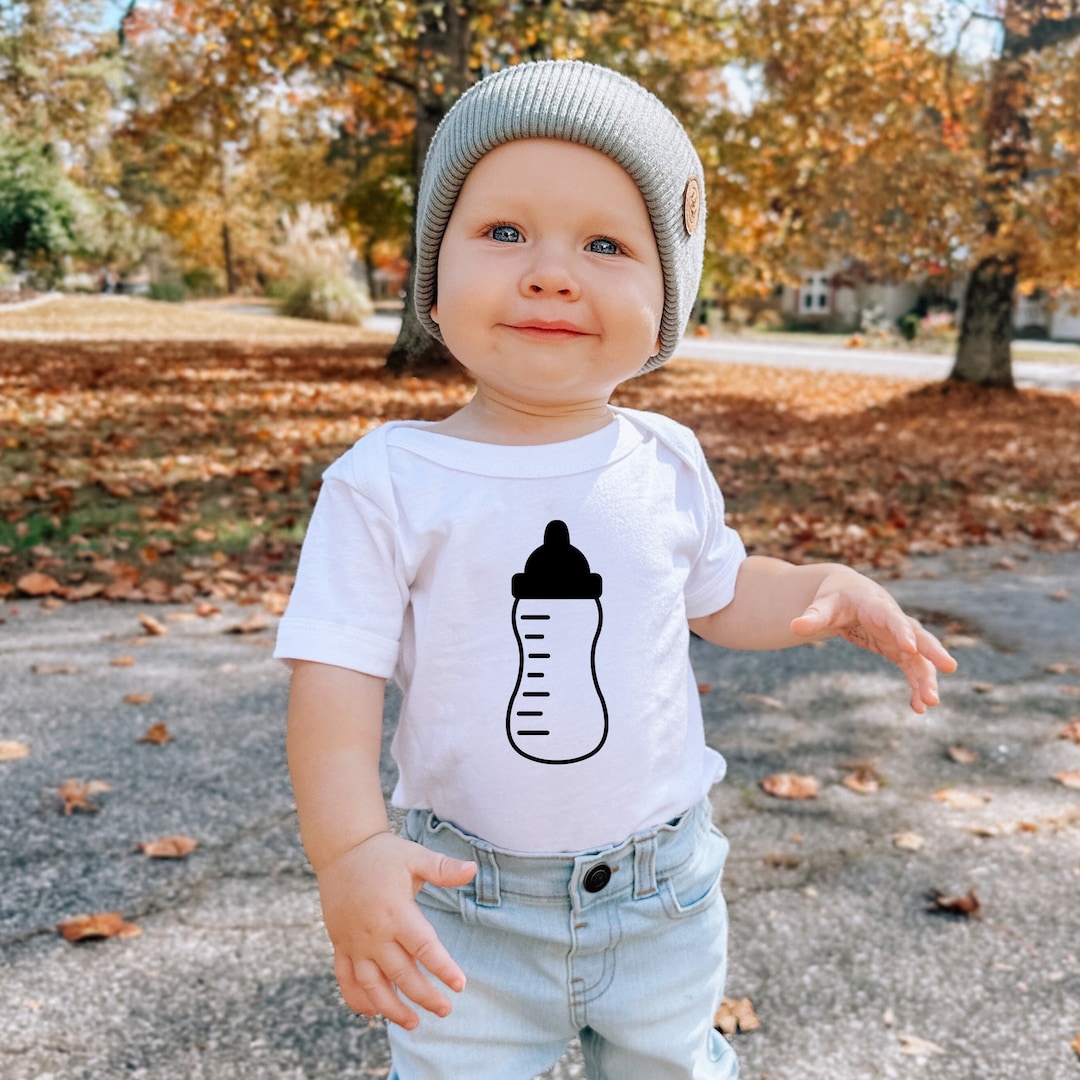 Baby Bottle Bodysuit, Funny Baby Clothes, Cute Bodysuit, Baby Boy