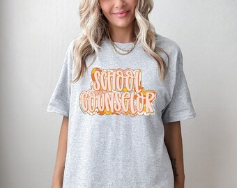 School Counselor Shirt, Retro School Counselor Sweatshirt, Back to School Shirt, First Day of School Group Tees, School Counselor Mom Shirt