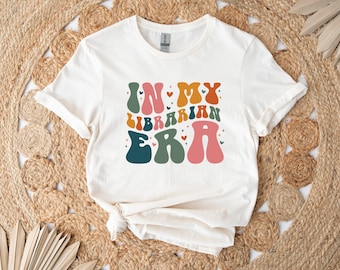 In My Librarian Era T-Shirt, Librarian Shirt, Back To School Shirt, Librarian Gifts, Cute Librarian Tee, Book Lover Shirt, Book Worm Tee