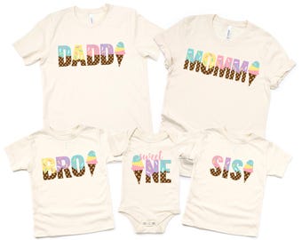 Ice Cream birthday shirt, Ice Cream theme birthday party shirt, Family matching Ice Cream shirts, Ice Cream Personalized birthday shirt