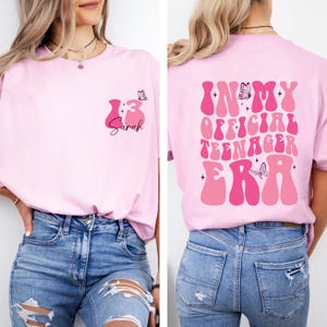 Thirteen Shirt, In My Official Teenager Era Shirt, Sweet Thirteen Gift, 13th Birthday Gift For Girls, Thirteen Birthday Shirt, Teenager Gift