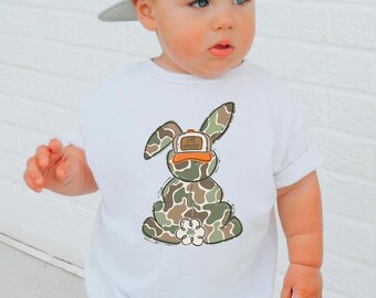 Egg Hunter Camo Bunny Shirt, Easter Sweatshirt for Kids