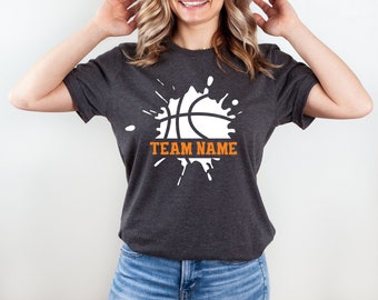 Customized Basketball Shirt, Name and Number, Customize Shirt, Sports Team Shirts, Dad Gift, Gift Idea, Your Own Writing, Personalized