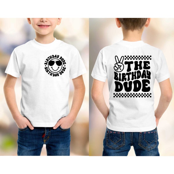 The Birthday Dude Shirts, Birthday Boy Shirts, Boy Kid Toddler Shirt, Gift for Kids, Cool Dude Birthday Shirt, 1st Birthday Shirt, Boys Gift