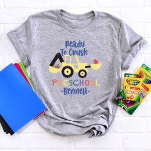 Custom Preschool Shirt, Ready To Crush Preschool Shirt, Custom Name Preschool Shirt, Back To School Shirt, First Day Of Preschool Gift Shirt