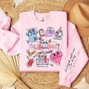 Phlebotomist Sweatshirt, Medical Sweater, Phlebotomy Tech Sweatshirt, Phlebotomy Hoodie, Can't Talk Right Now Doing, Phlebotomist Stuff Gift