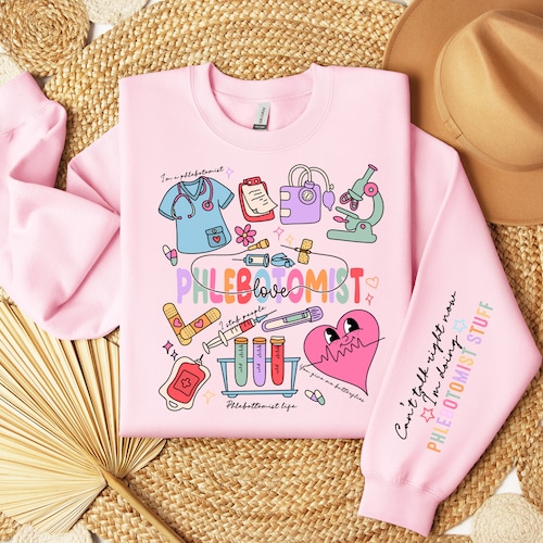 Phlebotomist Sweatshirt, Medical Sweater, Phlebotomy Tech Sweatshirt, Phlebotomy Hoodie, Can't Talk Right Now Doing, Phlebotomist Stuff Gift