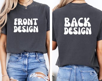 Personalized Comfort Colors Shirt, Custom Name or Text, Custom T-Shirt for Men Women, Gift for Him Her, Matching Family Shirts, Birthday Tee