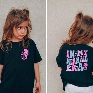 In My Mermaid Era Shirt, Cute Mermaid Shirt, Mermaid Birthday Girl Gift, Retro Kids Shirt, Mama's Little Girl Shirt, Cute Toddler Gifts